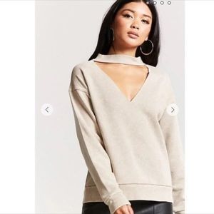 Forever 21 Acid Wash Pullover Sweatshirt